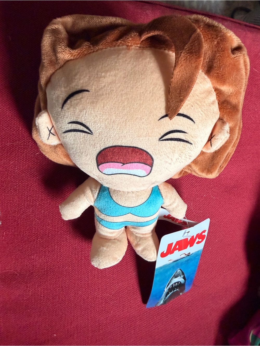 Universal Studios 7" Jaws Shark Chrissie Watkins Screaming Swimmer Plush New